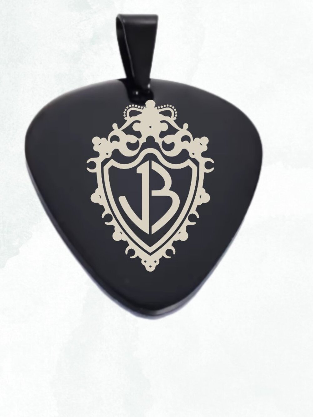 Black Jonas Brothers Logo Necklace Pendant